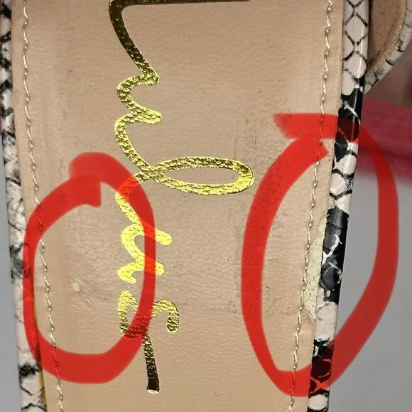 Lulus Elsi Beige Snake Strap Heels NW/OT or box Size 8 1/2 - Picture 14 of 14